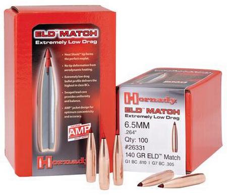 ELD Match Rifle Bullets .264 Diameter 147 Grain