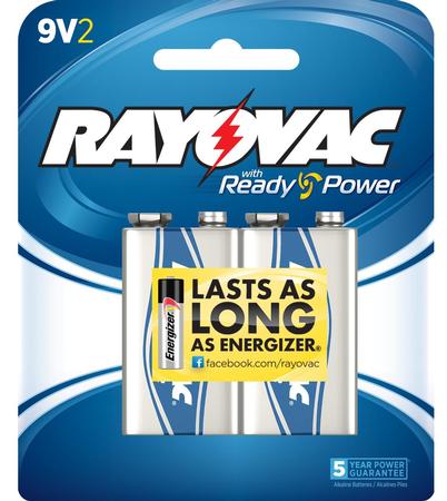 Rayovac 9V Alkaline | 2 Pack