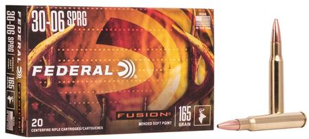 Federal Fusion 30-06 Springfield 165 Grain FSP | 20 Rounds