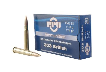 PPU 303 British 174 Grain FMJ | 20 Rounds