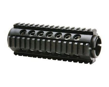 PROMAG QUAD RAIL AR-15 CARBINE BLACK POLYMER WITH ALUMINUM HEAT SHIELD INSERT QUAD PICATINNY - PM242