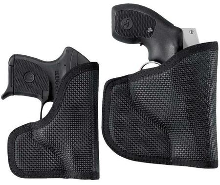 Desantis Gunhide Nemesis Black Rubberized Fabric Pocket | Fits Glock 43 Ambi