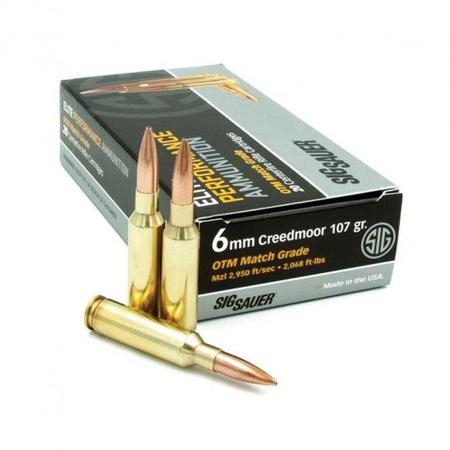 Sig Sauer Elite Match Grade 6mm Creedmoor 107 Grain OTM | 20 Rounds