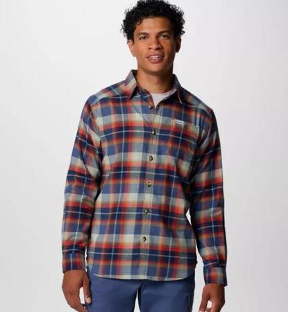 Columbia Mens Cornell Woods  Flannel Long Sleeve Shirt