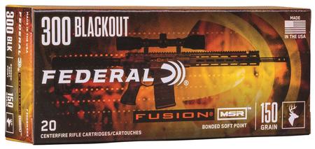 Federal Fusion MSR 300 Blackout 150 Grain FSP | 20 Rounds