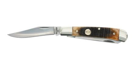 Schrade Old Timer Generational Trapper - Clip Point - Brown Handles