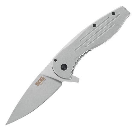 SOG Aegis FLK - Clip Point - Stainless Steel