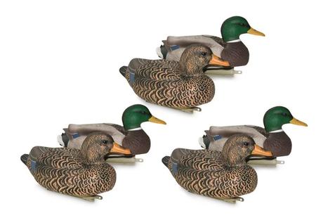 Mayhem Decoys Mallard Painted Head Floater Duck Decoys, 6 Pack