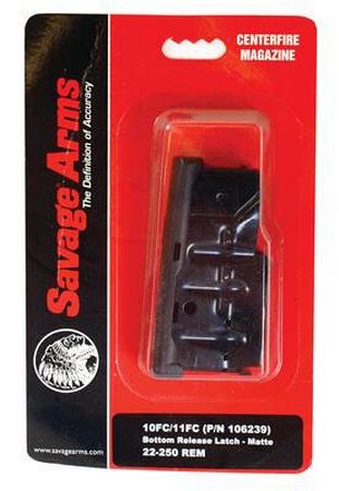 Savage 4 Round Stainless Magazine For Savage 12, 16C 243 Win/260 Rem/7mm-08 Rem/308 Win - Bottom Release