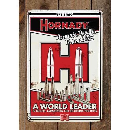 Hornady 99101 Decorative Hornady  World Leader Tin Sign