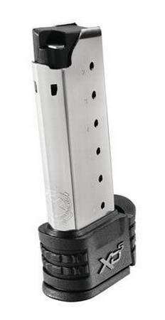 Springfield 7 Round Extended Magazine With Black Sleeve For Backstraps 1 & 2 45 ACP