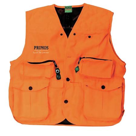 Primos Gunhunter's Hunting Vest Large Blaze Orange Features Compass & LED Light