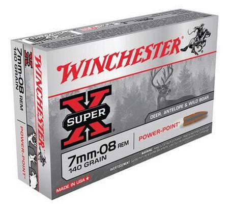 Winchester Super-X 7mm-08 Remington 140 Grain PP | 20 Rounds