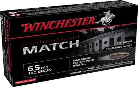 Winchester Match 6.5 PRC 140 Grain Sierra MatchKing HPBT | 20 Rounds