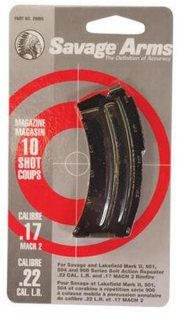 Savage 10 Round Magazine For Mark II 22 LR/17 HM2 - Black