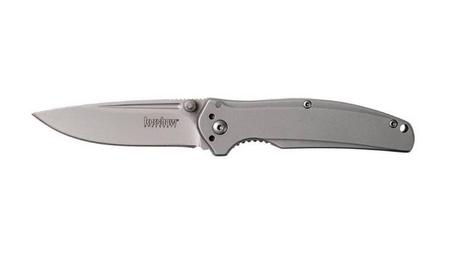 KERSHAW Catalytic 3in Bead Blast Drop Point Blade Stainless Steel Handle Folding Knife