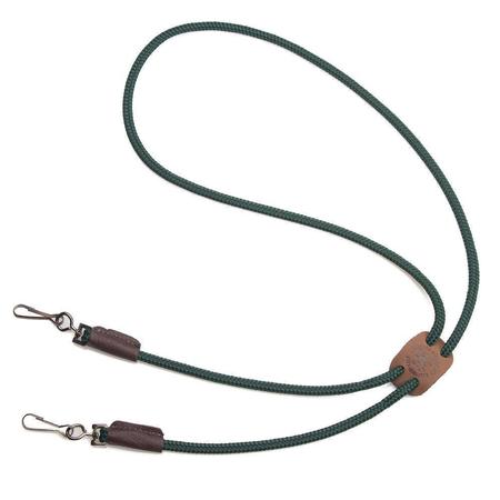 Mendota Double Green Whistle Lanyard