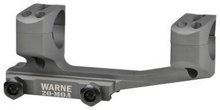 Warne Long Range MSR Mount Fits 30mm Ultra High Tactical Gray | LRSKEL30TG