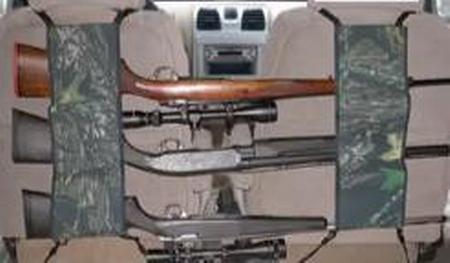 AA+E Leathercraft Mossy Oak Breakup Back Seat Gun Holder