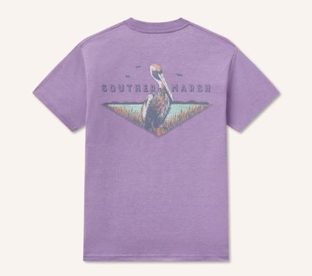 Southern Marsh Youth Seawash Tee - Posted Pelican