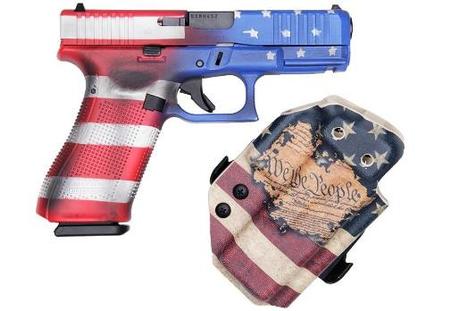 Glock 45 American Flag Constitutional Carry with Holster 9mm