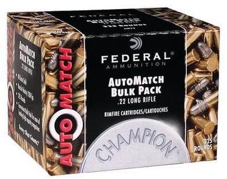 Champion AutoMatch .22 Long Rifle 40 Grain Solid 325 Round Bulk Pack