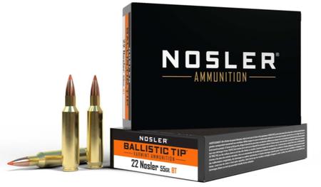 Nosler Ballistic Tip Varmint  22 Nosler 55 Grain SBT Varmint (SBTV) | 20 Rounds