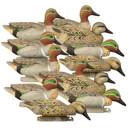 Higdon Standard Green Wing Teal Duck Decoys - 12 Pack