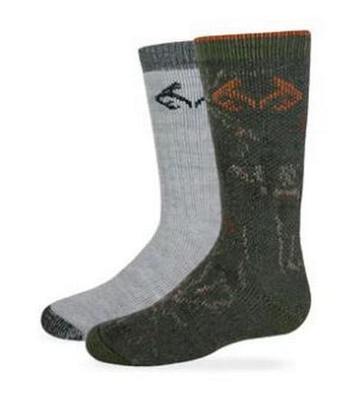 Carolina Hoisery Realtree Olive Camo 2 Pack Socks