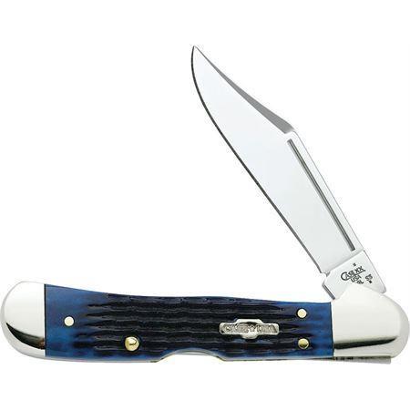 Case Mini Copperlock Blue Bone Lockback Folding Pocket Knife