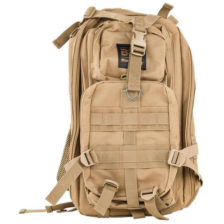 Bulldog BDT Tactical Backpack Compact Style with Tan Finish, 2 Main & Accessory Compartments