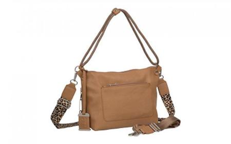 Bulldog Hobo Purse With Holster, Cheetah Print, Leather Bdp-076