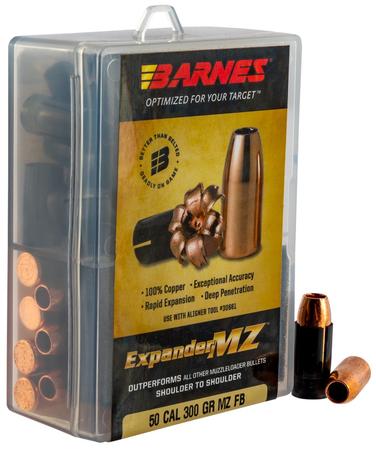 Barnes Expander MZ Muzzleloader 50 Cal Hollow Point 300 Grain | 24 Rounds