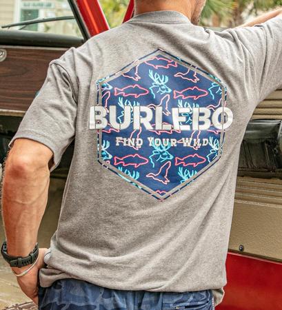 Burlebo Neon Outdoors Logo Tee