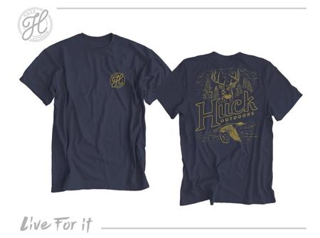 Huck Mens Bucks And Ducks Tee