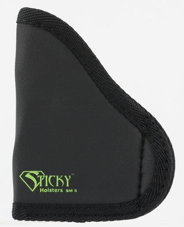 Sticky Holsters SM-5 Small Glock 42 Latex Free Synthetic Rubber Black w/Green Logo