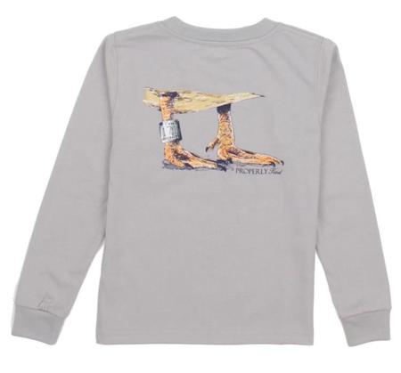 Properly Tied Youth Duck Band LS T Shirt