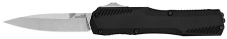 Kershaw Livewire - OTF Spear Point - Stonewashed SS With Black Anodized Aluminum - Includes Pocket Clip