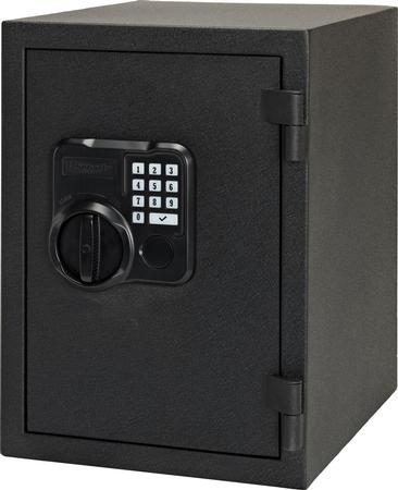 Hornady Fireproof Safe  Keypad/Key Entry Black Powder Coat Black Holds 2 Handguns Steel