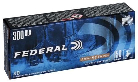 Federal Power-Shok 300 Blackout 150 Grain JSP | 20 Rounds