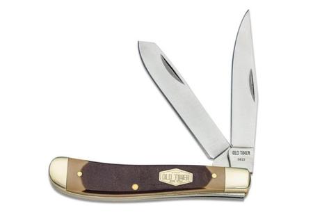 Schrade Old Timer Gunstock Trapper - Clip/Spey - Delrin & Nickle