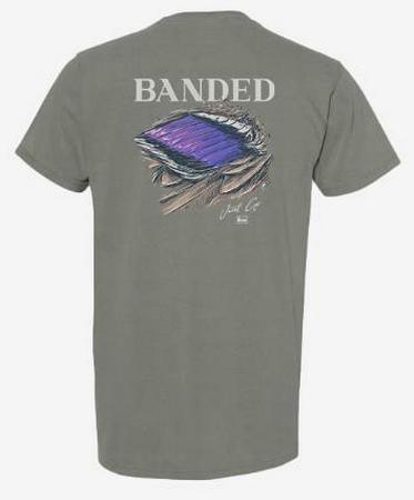 Banded Abstract Duck Wings Ss Tee