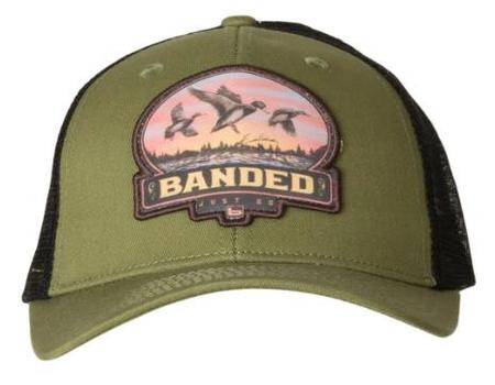 Banded Sunrise Mallards Patch Trucker Cap