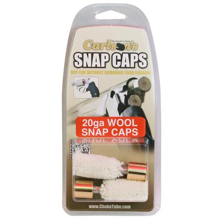 Carlson's Choke Tubes 00109 Snap Cap  20 Gauge Wool with Brass Base 2 Per Box