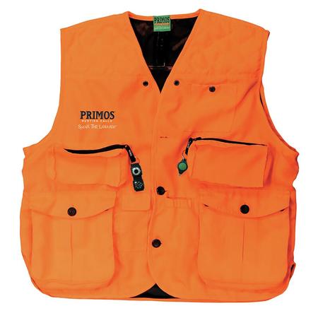 Primos Gunhunter's Hunting Vest 2XL Blaze Orange Features Compass & LED Light