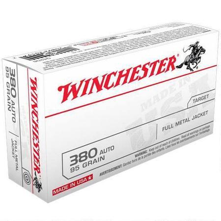 Winchester .380 ACP 95 Grain FMJ | 50 Rounds