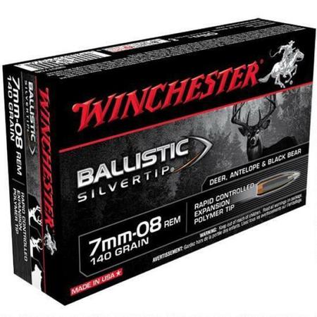 Winchester Ballistic Silvertip 7mm-08 Remington 140 Grain BST | 20 Rounds