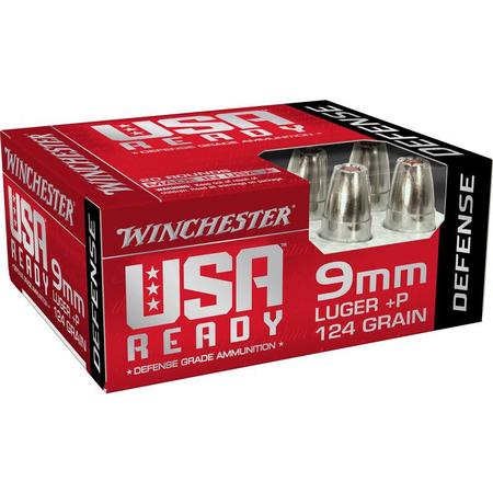 Winchester Ready Defense 9mm+P 124 Grain JHP | 20 Rounds