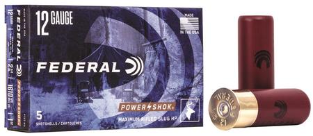 Federal Power-Shok Shotshell 12 Gauge 2.75