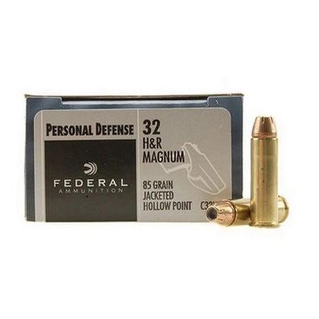 Federal Personal Defense 32 H&R 85 Grain Jacketed Hollow Point Box of 20